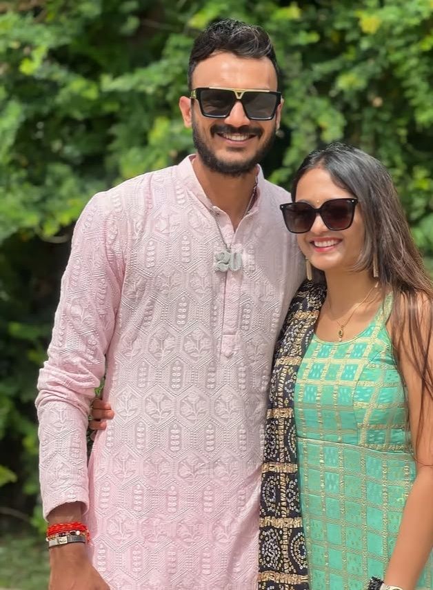 Cricket - Axar Patel with his wife 🥰💕⭐ #cricketfamily | Facebook