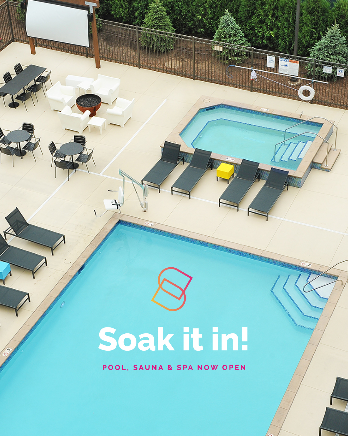 Spectrum - The wait is over! Our pool, sauna, and spa are officially ...