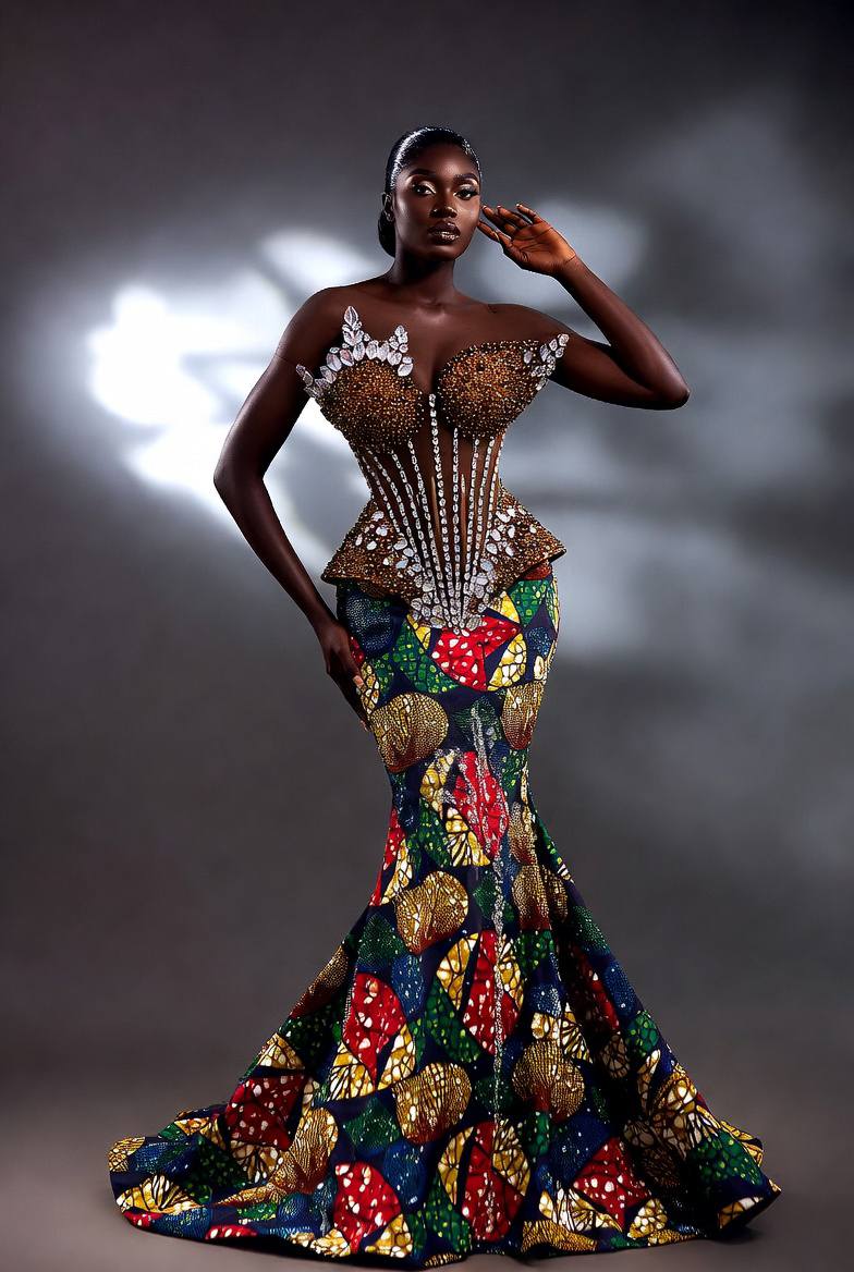 beaded african dress African-inspired couture design Then this dress is