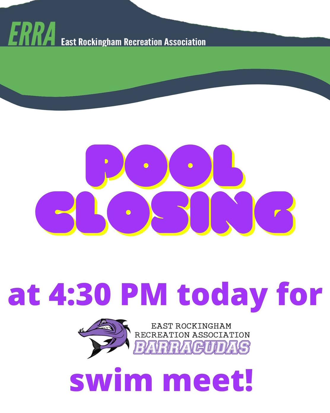 The board is... - East Rockingham Recreation Association | Facebook