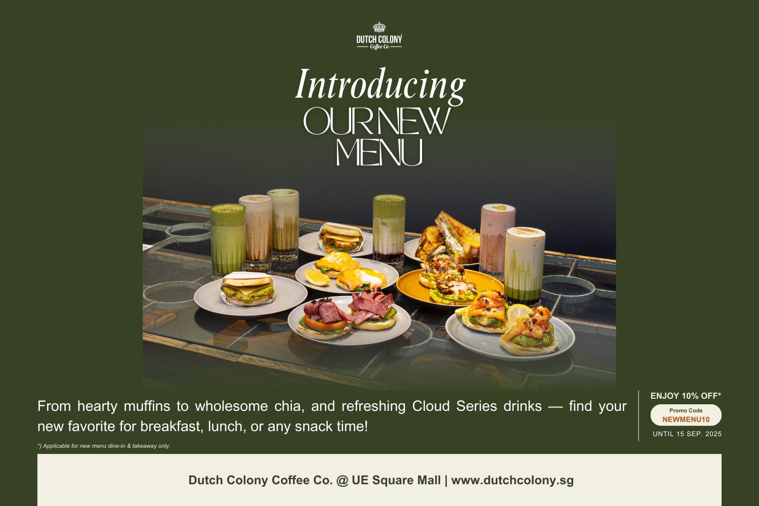 UE Square - Introducing Our New Menu at Dutch Colony... | Facebook