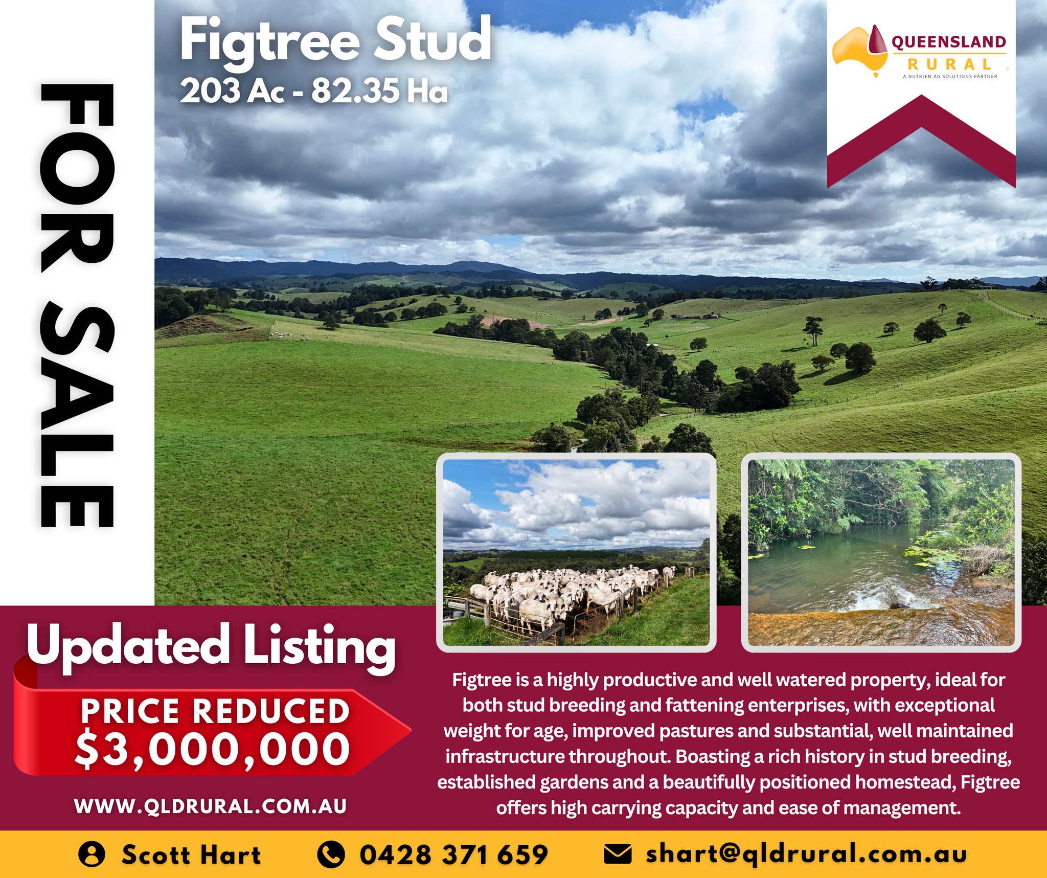 ️ 𝐏𝐑𝐈𝐂𝐄 𝐑𝐄𝐃𝐔𝐂𝐄𝐃 𝐓𝐎 $𝟑,𝟎𝟎𝟎,𝟎𝟎𝟎 ️ 🪧... - Queensland Rural | Facebook