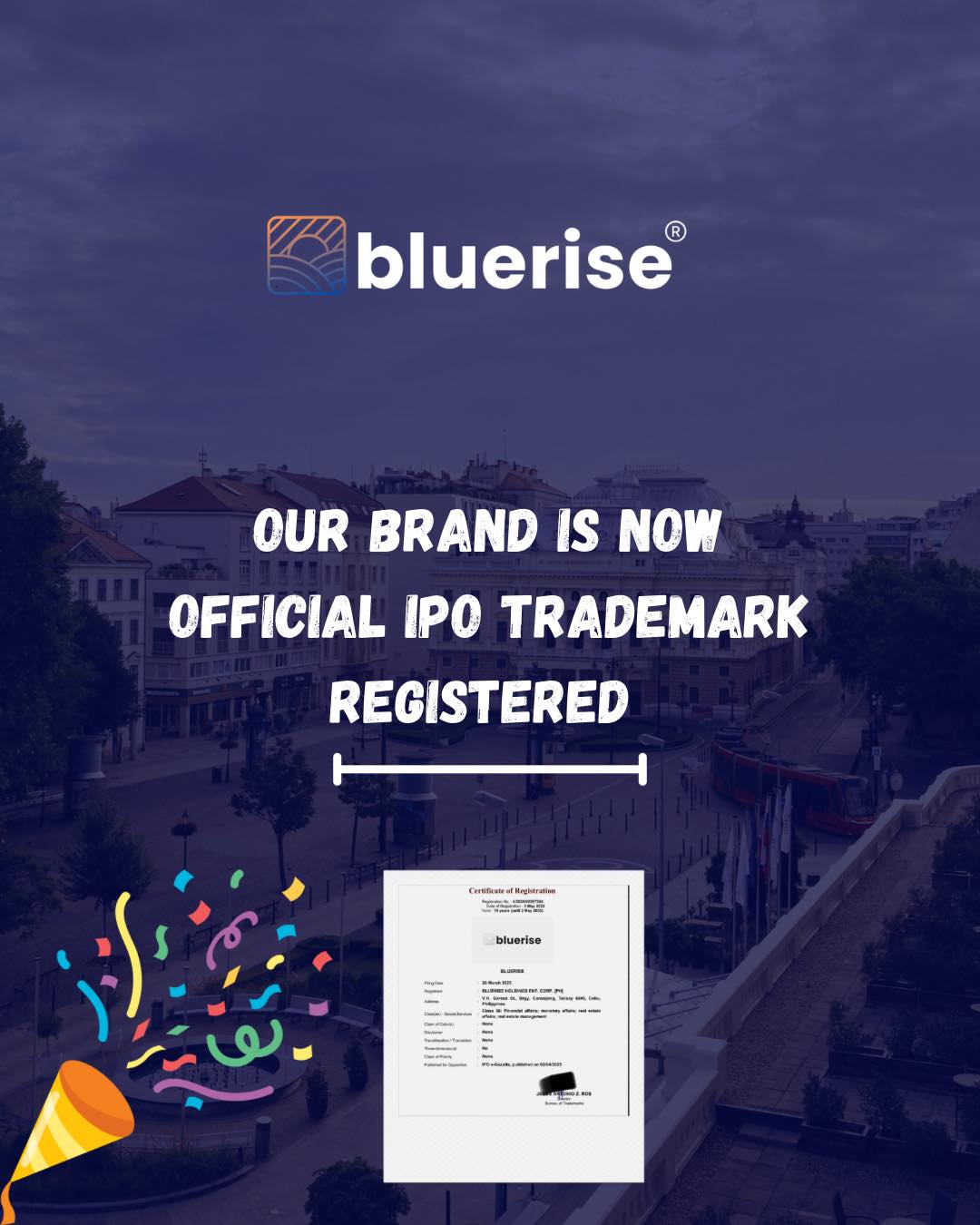 BlueRise - Exciting News: BlueRise is Now a Registered Trademark! We’re ...