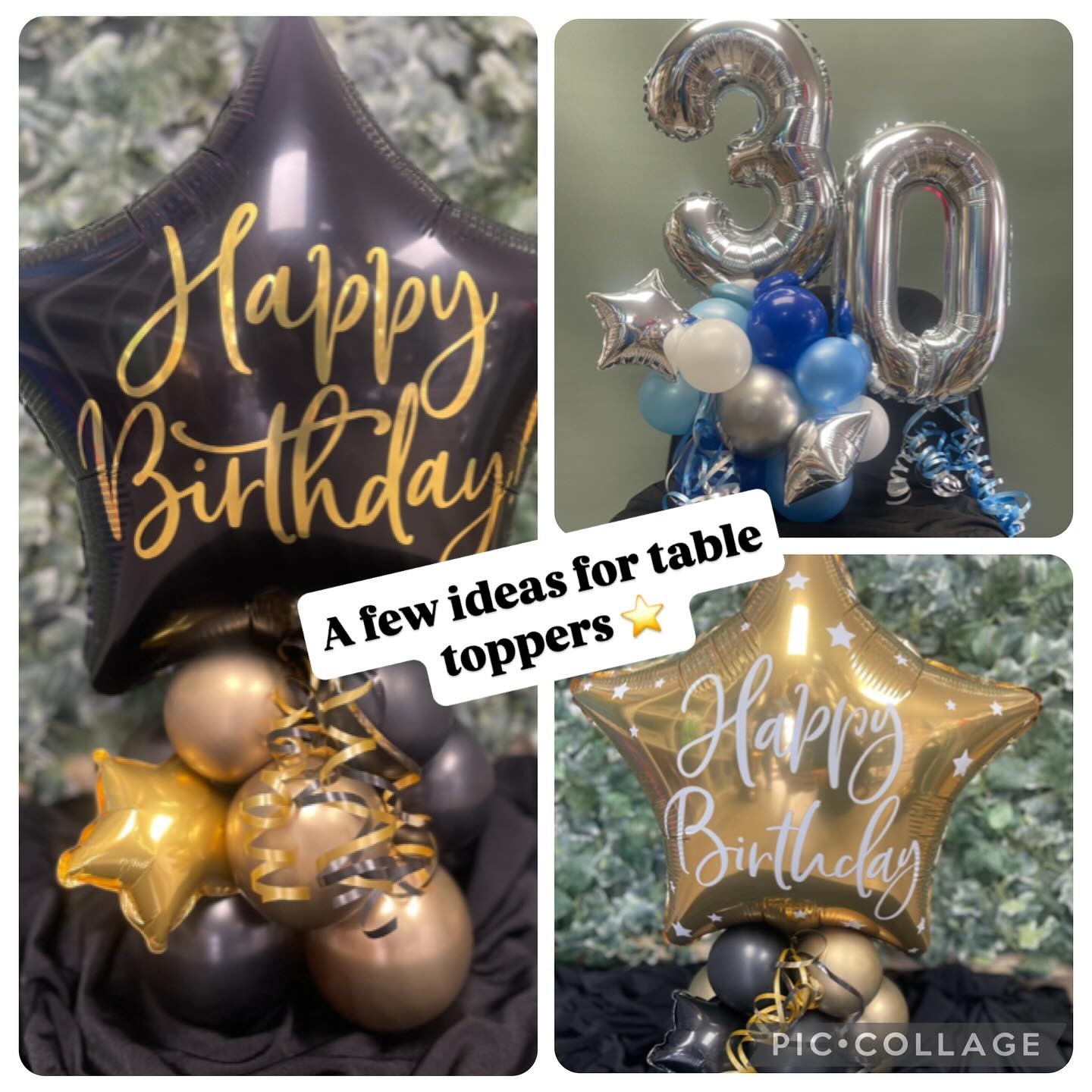 Giggles - All table toppers are air filled and will stay inflated for ...
