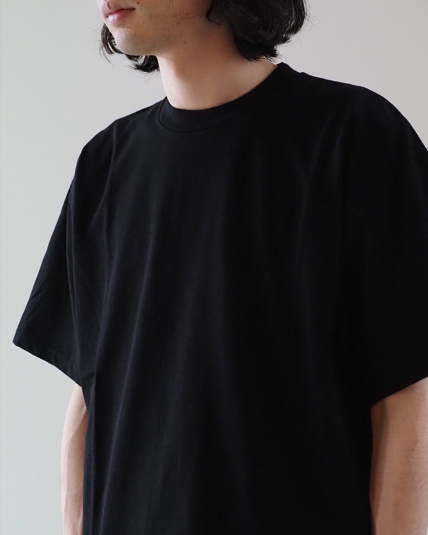 COMOLI B01-05010 コットンジャージ 半袖Tシャツ color:BLACK,WHITE 