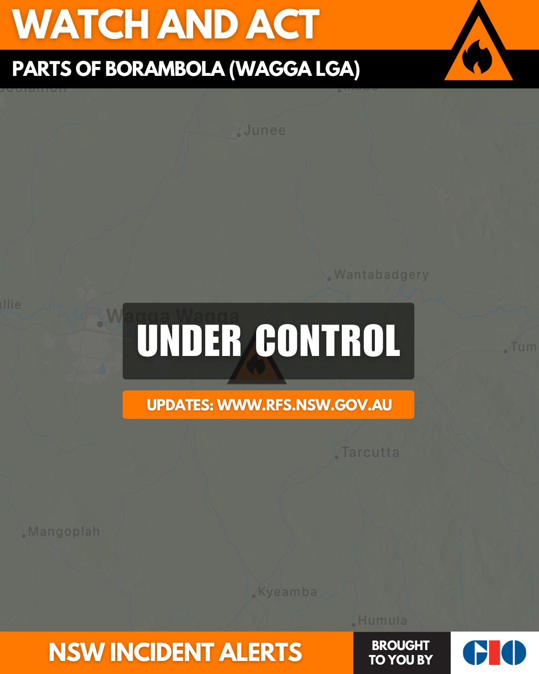 NSW - UPDATE: This fire is now under control. For more information ...