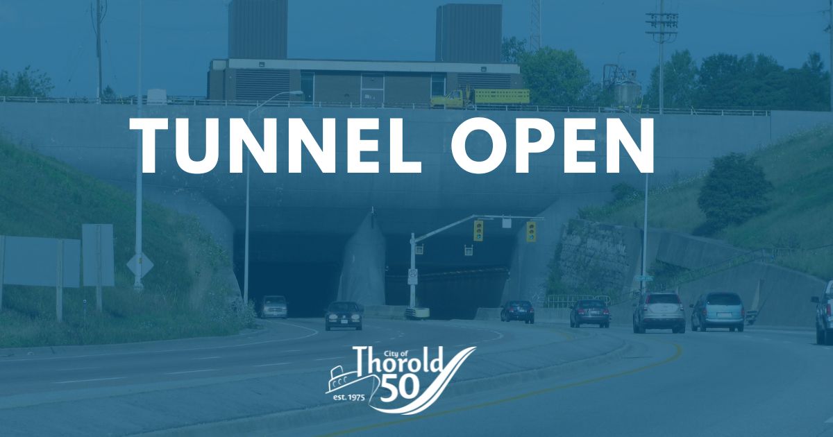 City of Thorold - All lanes in the Thorold Tunnel are now... | Facebook
