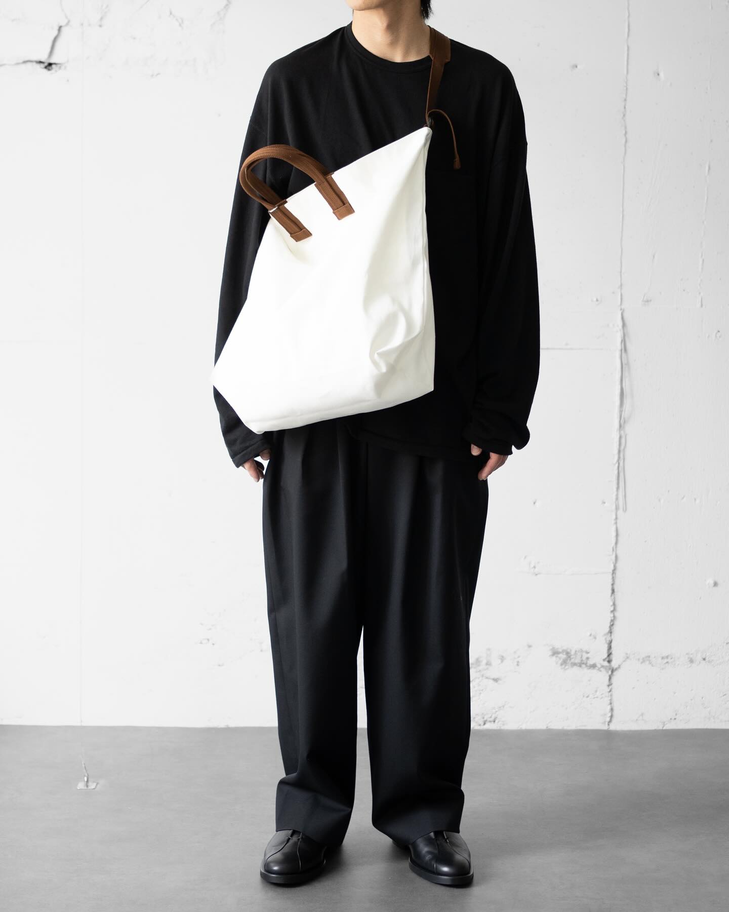ancellm_official C/R OVER CREWNECK LS T-SHIRT 171cm,size1 