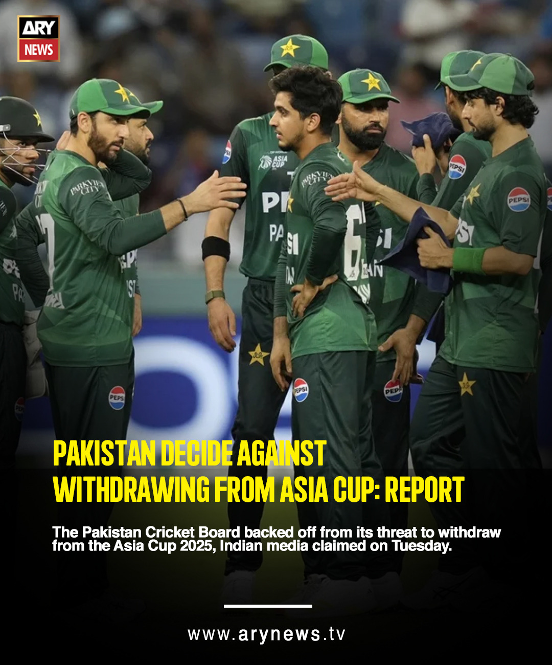 ARY News - Pakistan decide against withdrawing from Asia... | Facebook