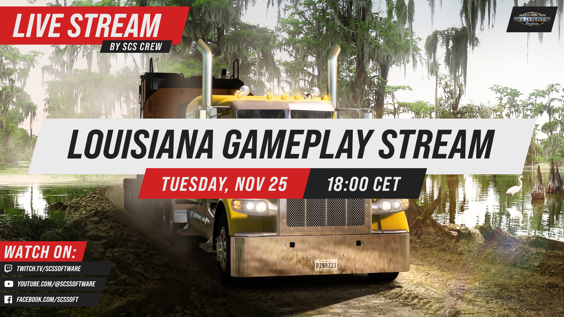 SCS Software - We're headed South 😍 Join us today from... | Facebook