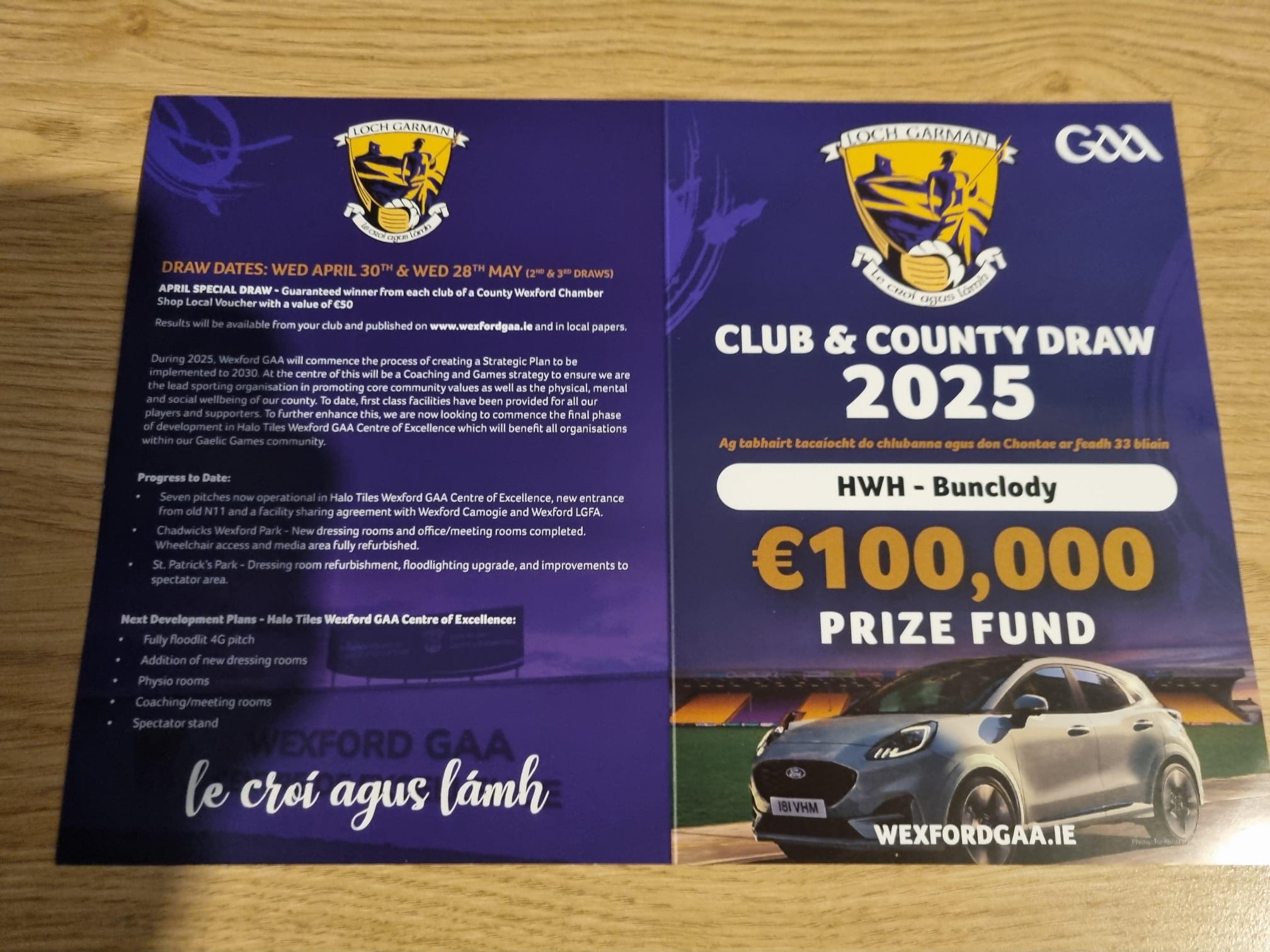 Half - Results are out for the 2nd and 3rd draw of the Club & County ...