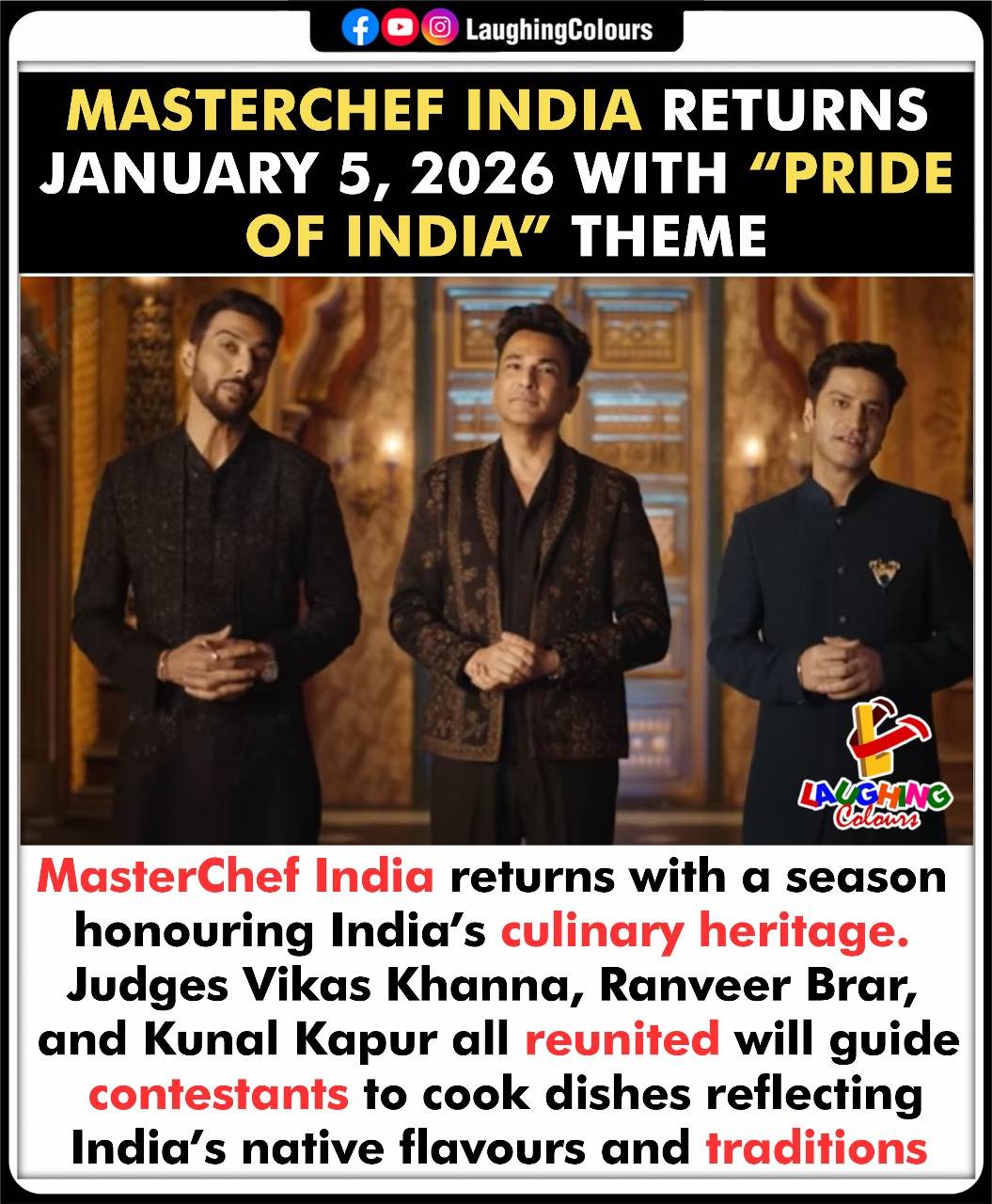 Laughing - Masterchef india returns soon 🍽️ #MasterchefIndia # ...