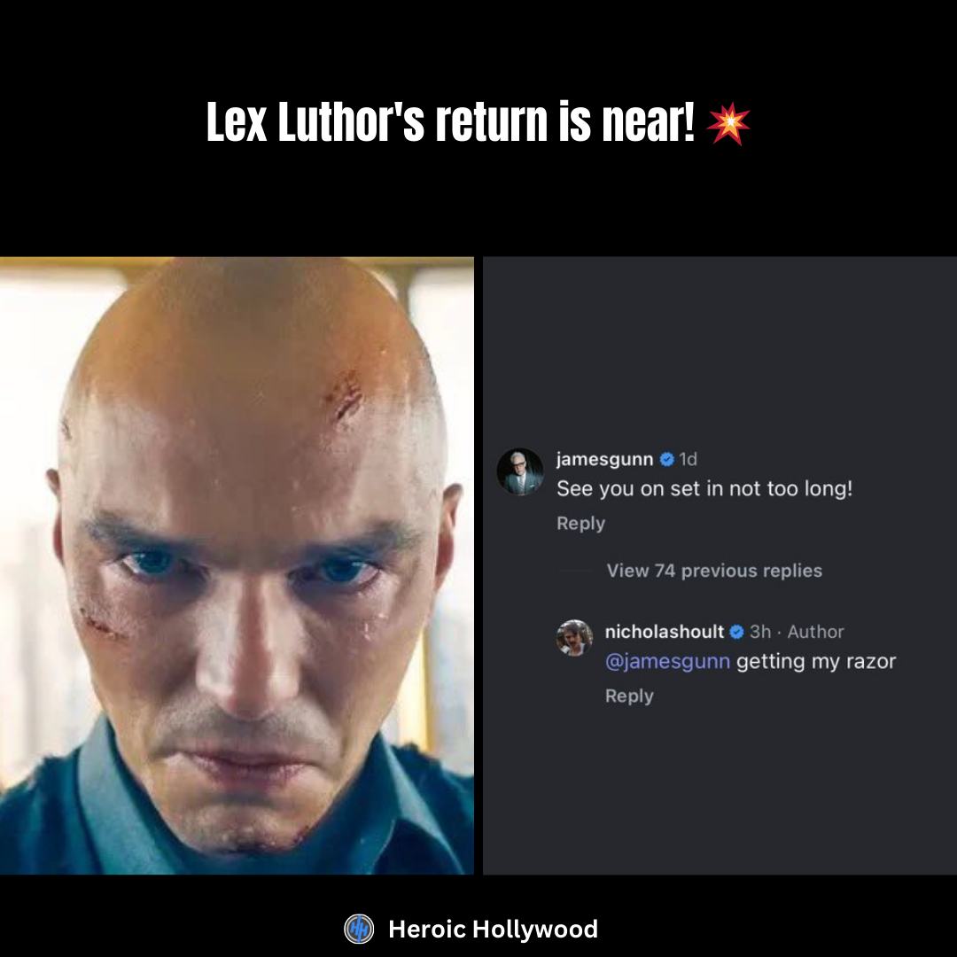 Heroic - Nicholas Hoult is already teasing his return as Lex Luthor in ...