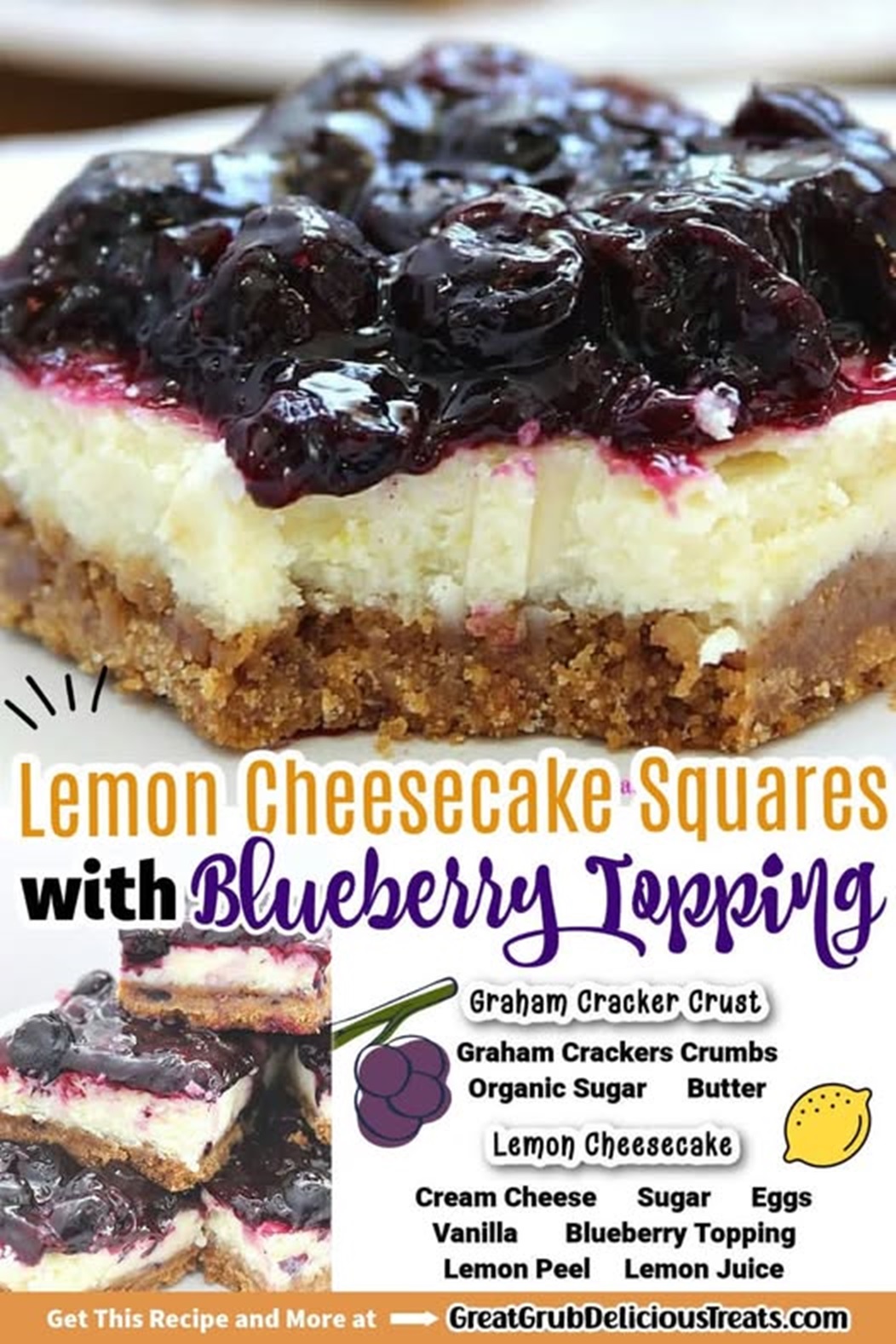 🫐🍋 Lemon Cheesecake with Blueberry... - Incredible Recipes | Facebook