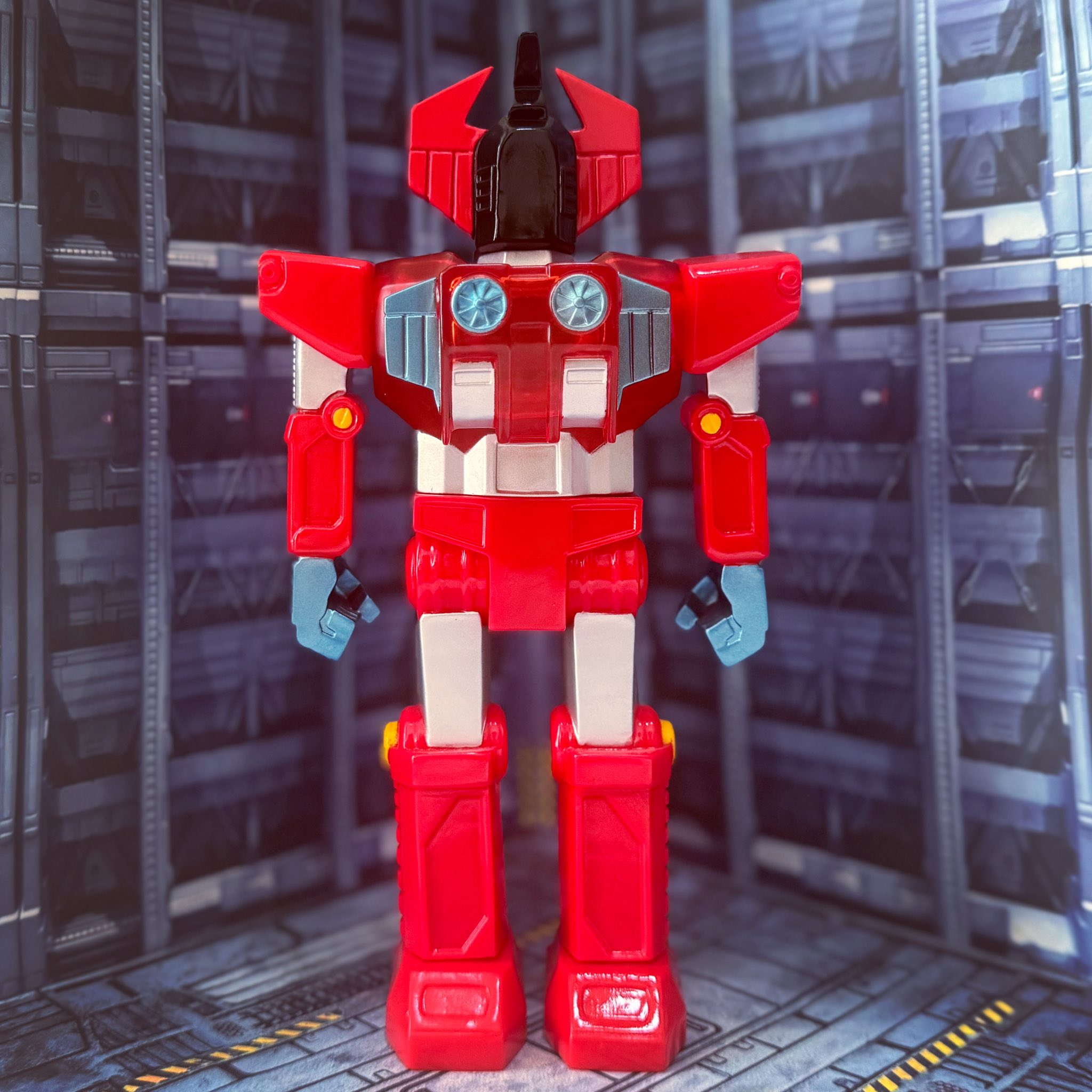 Mecha sofubi by Shameless Toy 69 toy line of collectible robot toy