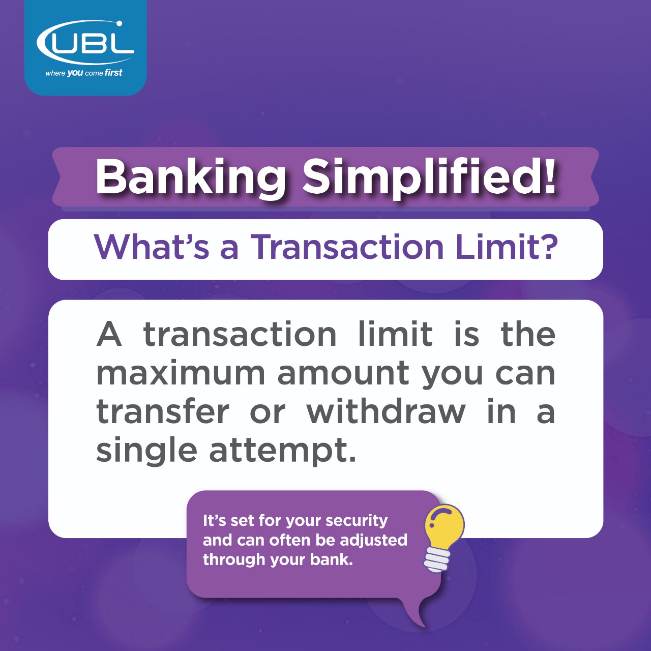 Understanding Your Transaction... - UBL - United Bank Ltd | Facebook