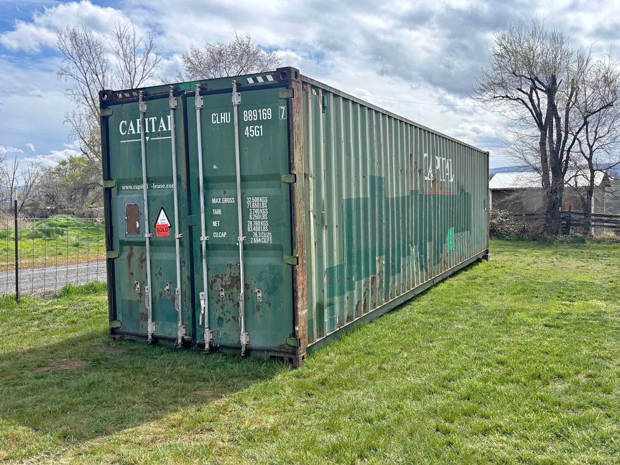 40 feet long high cube container - Storage Sheds - Naches, Washington ...