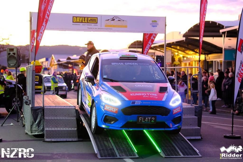 Bryn - Over the start ramp for Gold Rush Rally of Coromandel! Stages ...