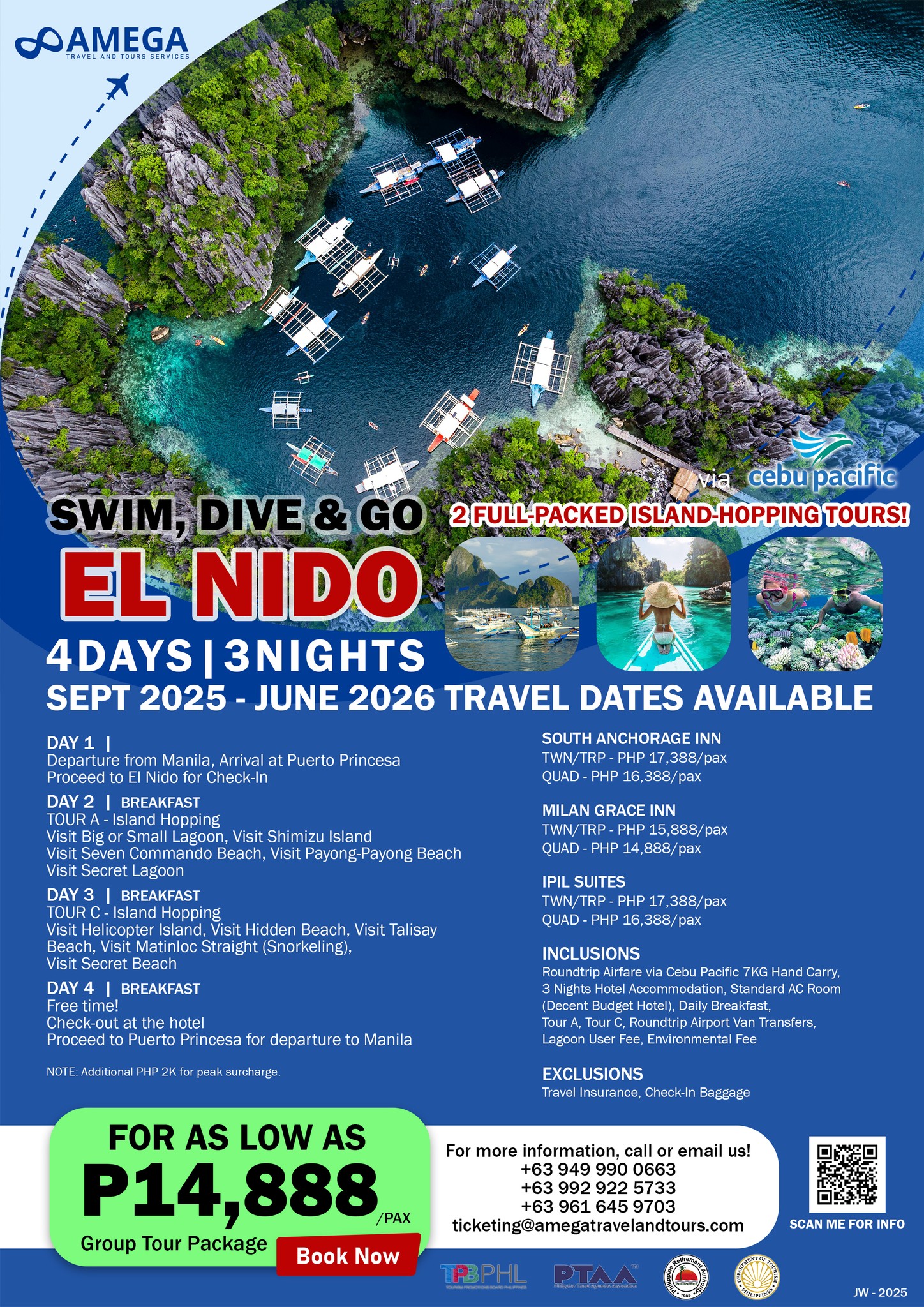 Amega - SWIM 🏊 DIVE 🏄‍♀️ISLAND HOP⛵️ HERE WE GO! EL NIDO‼ 4 DAYS/3 ...