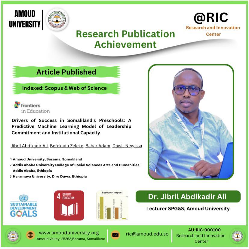 Amoud - The Amoud University Research and Innovation Center extends its ...
