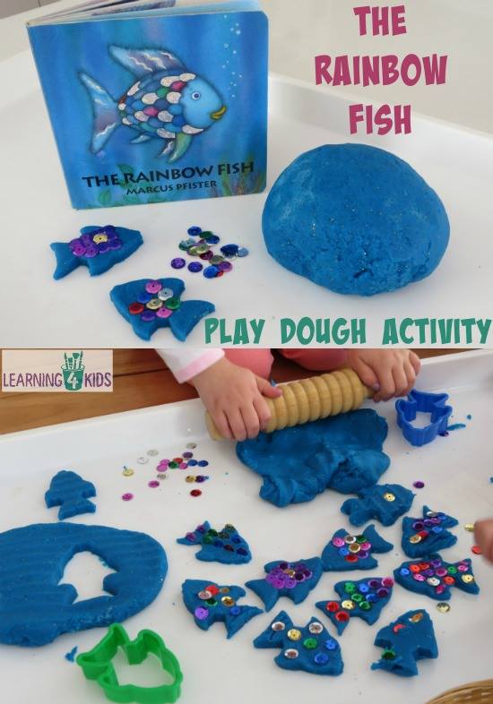 Learning 4 kids - The Rainbow Fish Play Dough Activity was inspired by ...