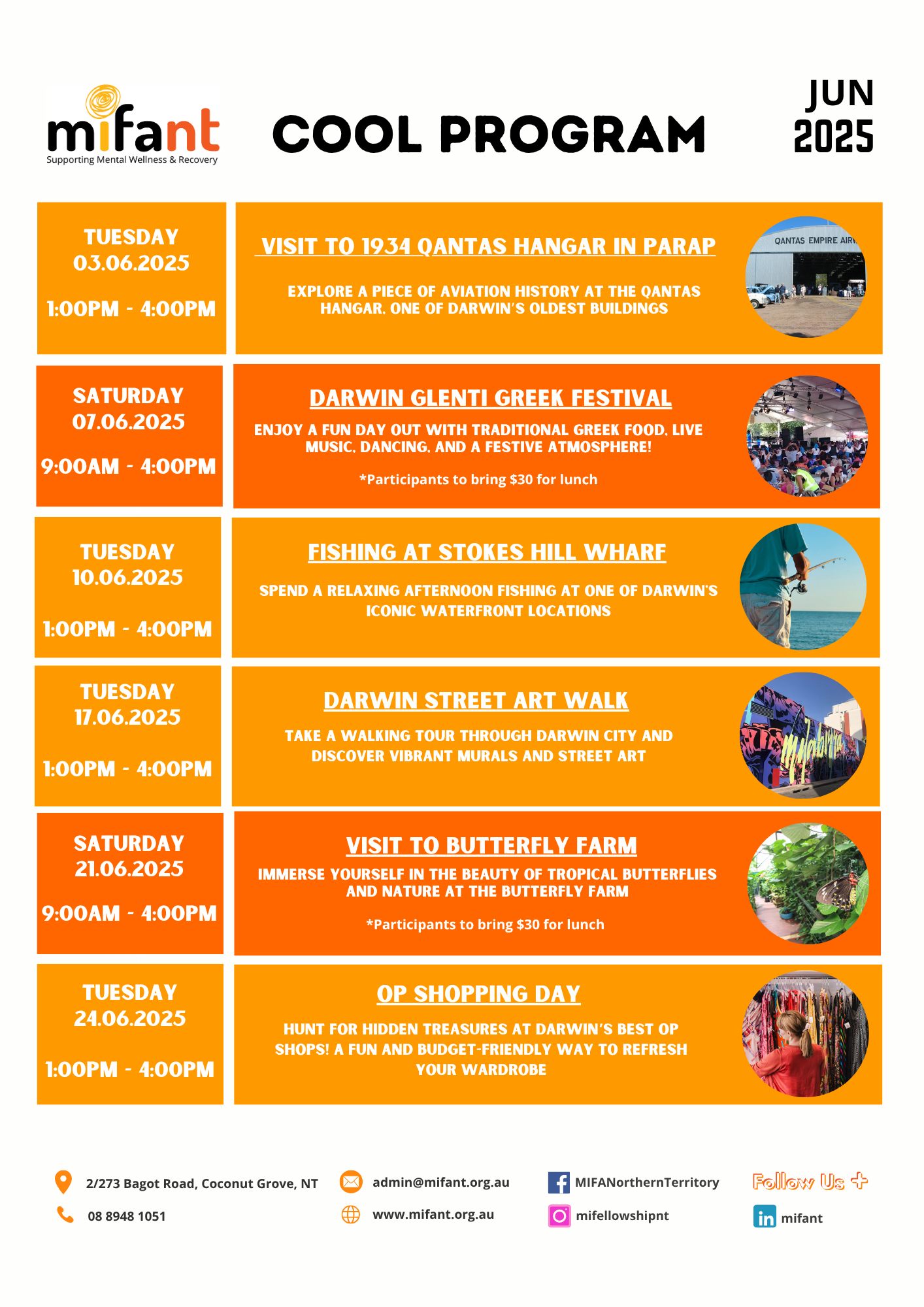 🧡 COOL PROGRAM... - Mental Illness Fellowship of Australia NT | Facebook