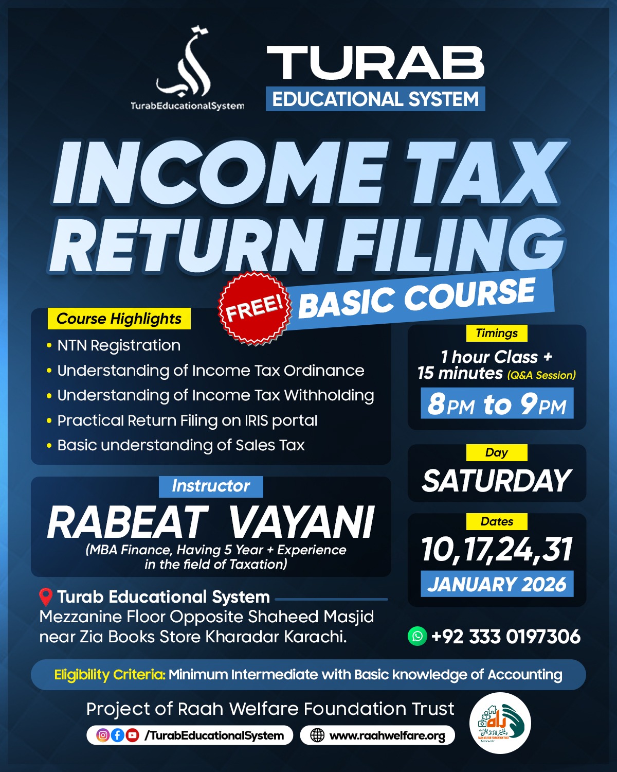 TURAB EDUCATIONAL SYSTEM INCOME... - Turab Educational System | Facebook