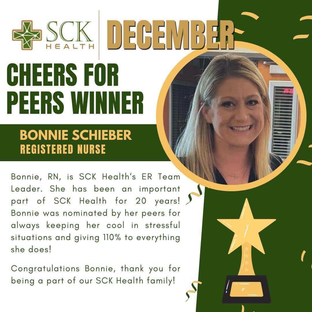 SCK Health - Three cheers for Bonnie! Bonnie has been with... | Facebook