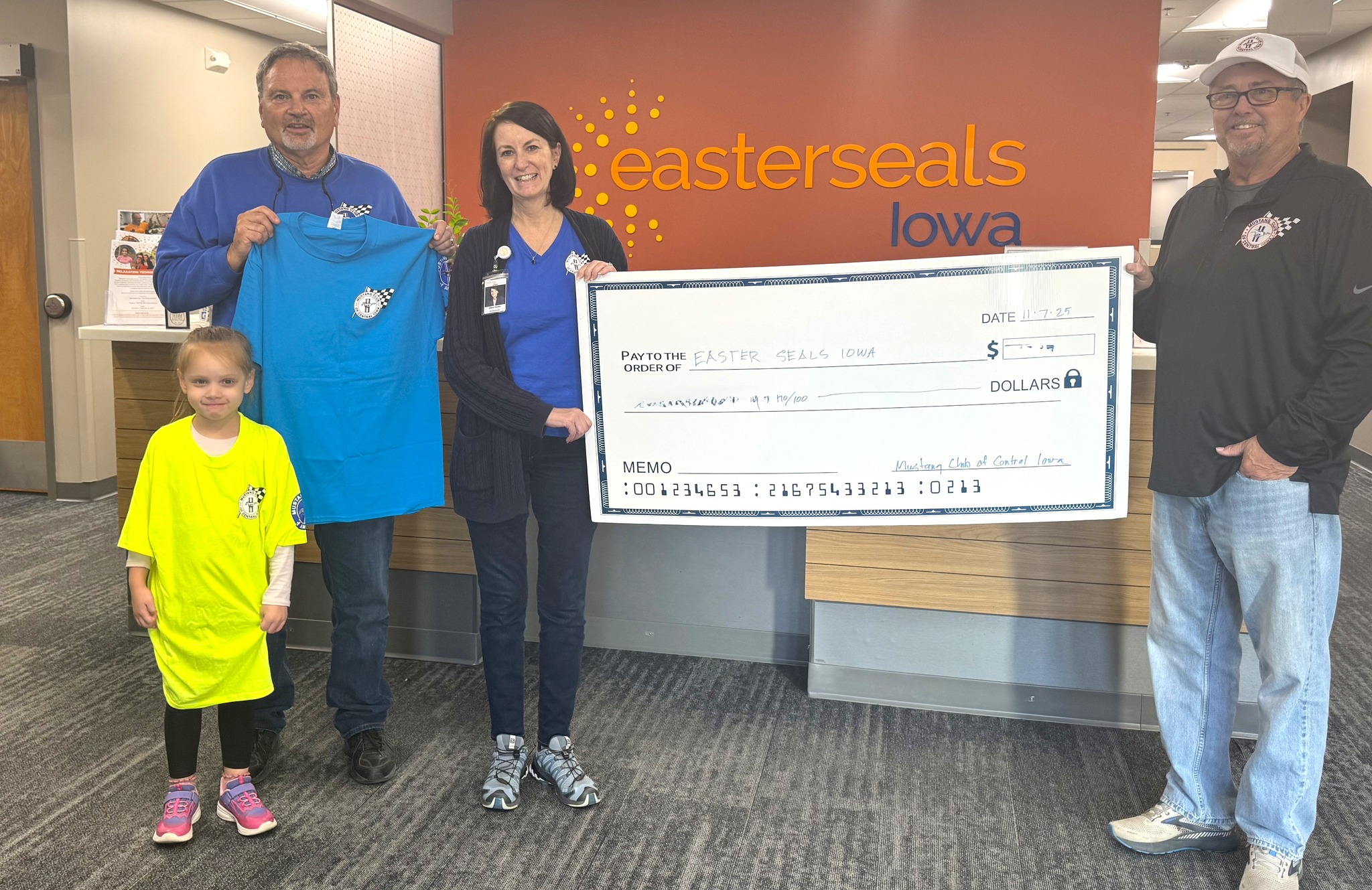 Easterseals - Thank you, Mustang Club of Central Iowa, for thinking of ...