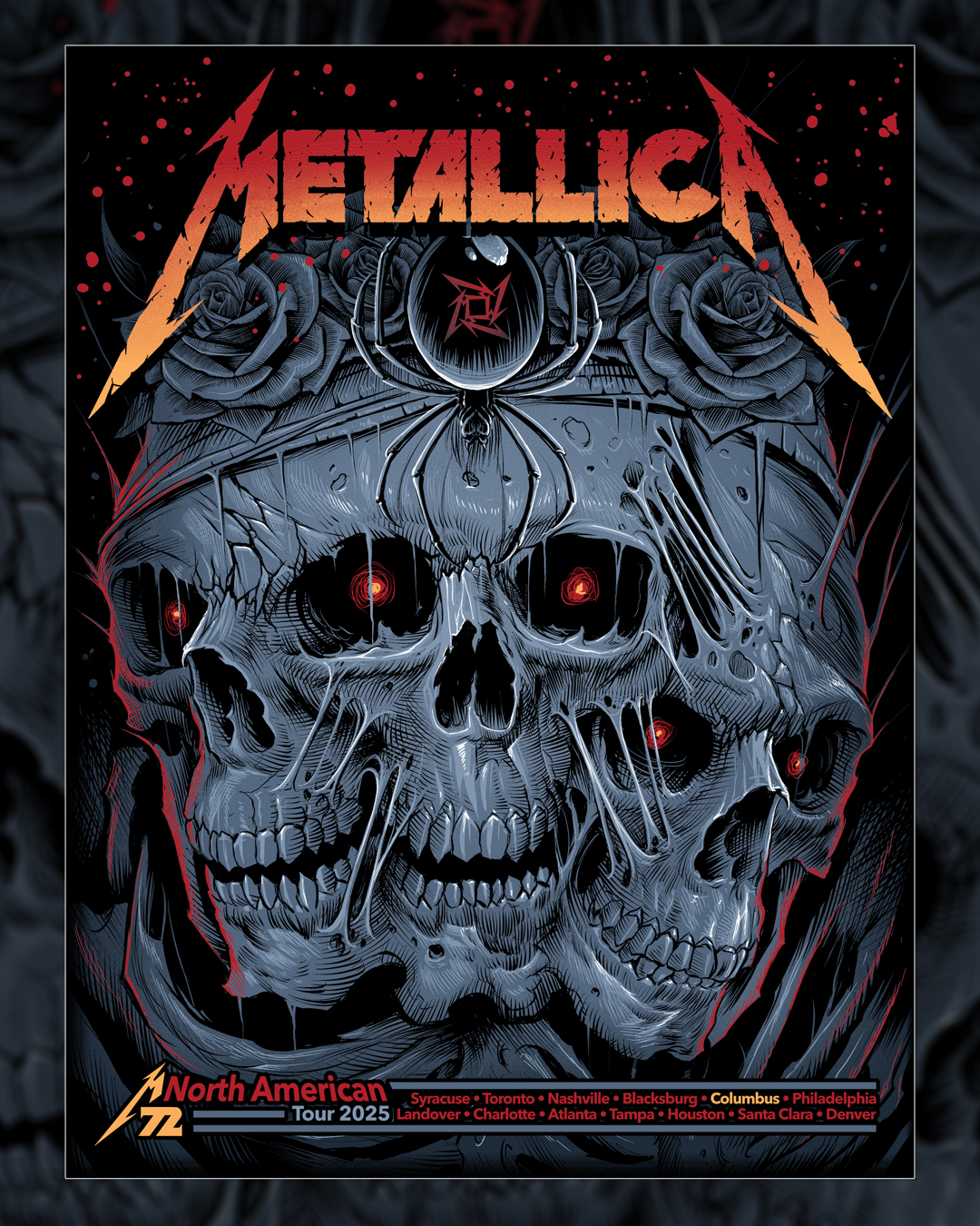 Bombing out in Columbus! Tonight's poster was designed by Silent