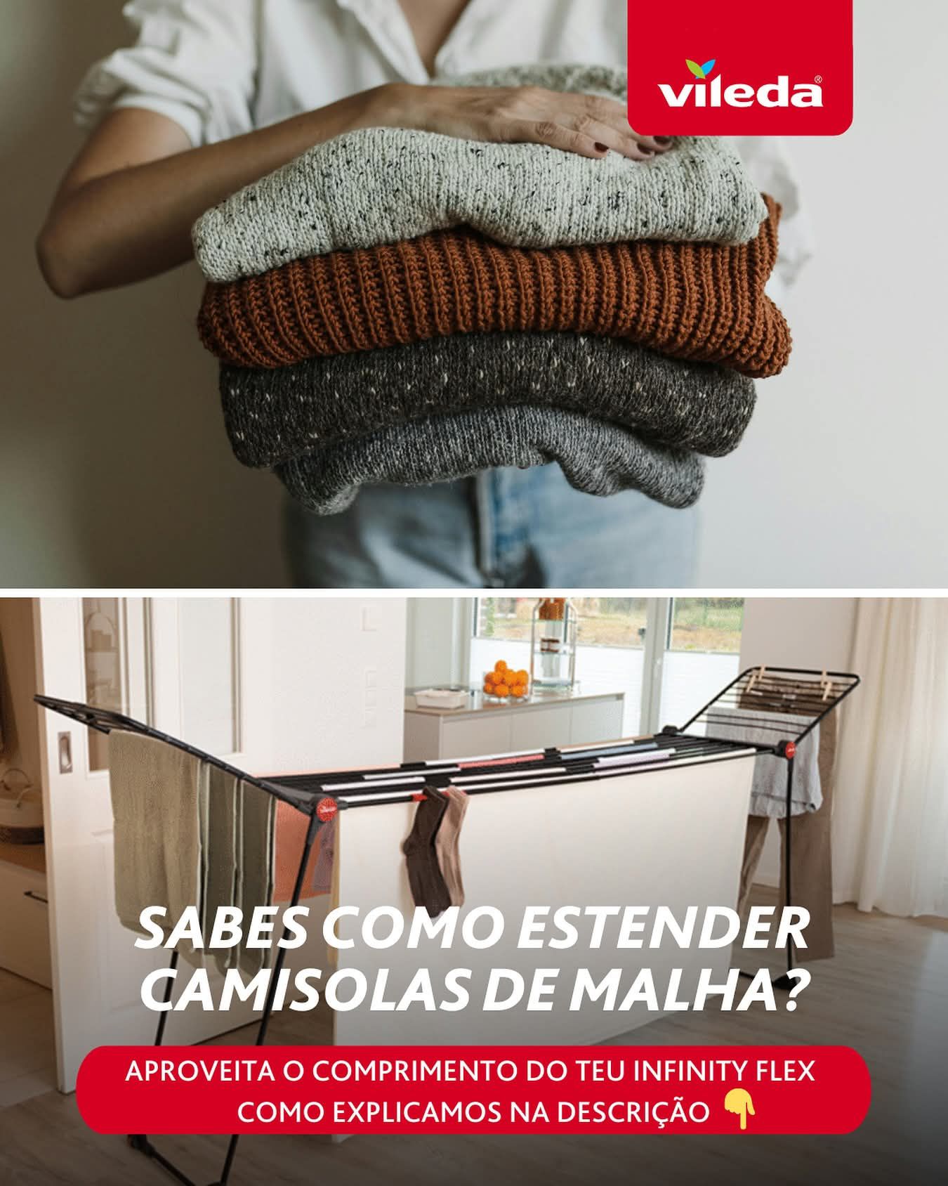 MCGAD - Sabes como estender camisolas de malha? 🔹 1. Abre o teu ...