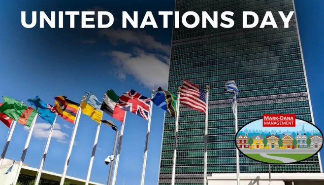 Mark - United Nations Day is observed annually on October 24th to ...