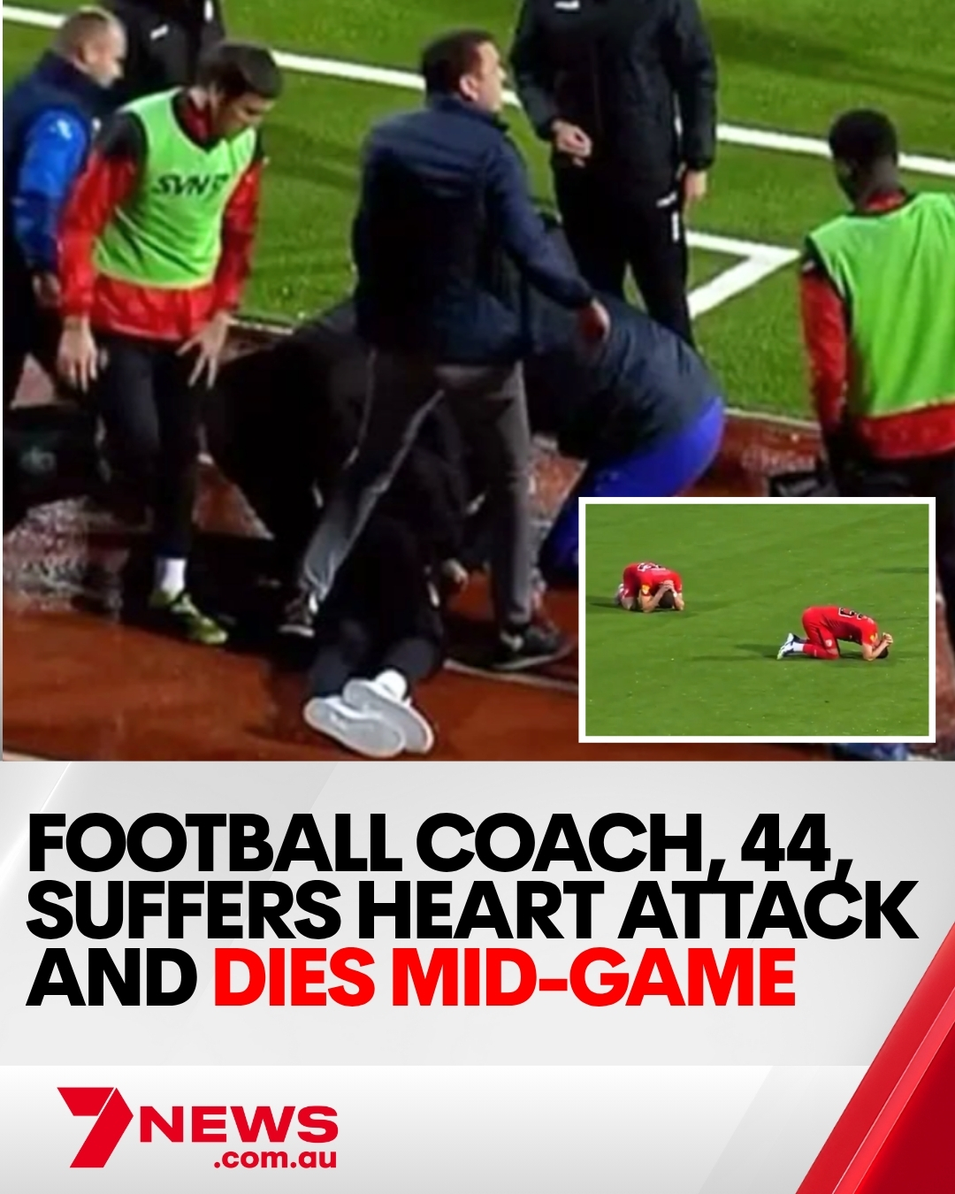 7NEWS - Players from both sides were in tears after his collapse. 📌 ...