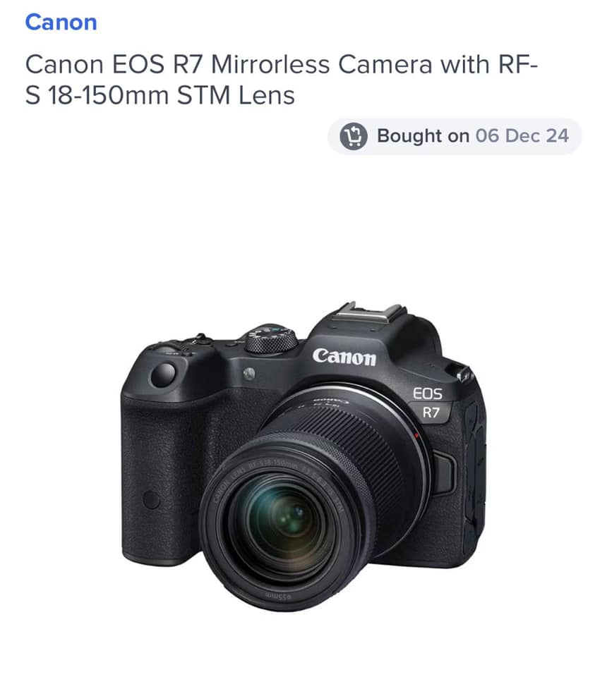 Canon R Camera and Canon RF-S 18-150mm f3.5-6.3 IS Lens