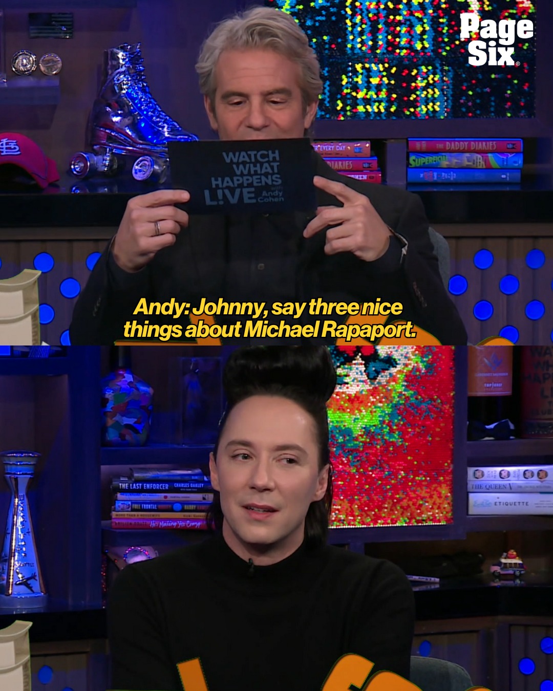 Page Six - Johnny Weir admitted three things he 