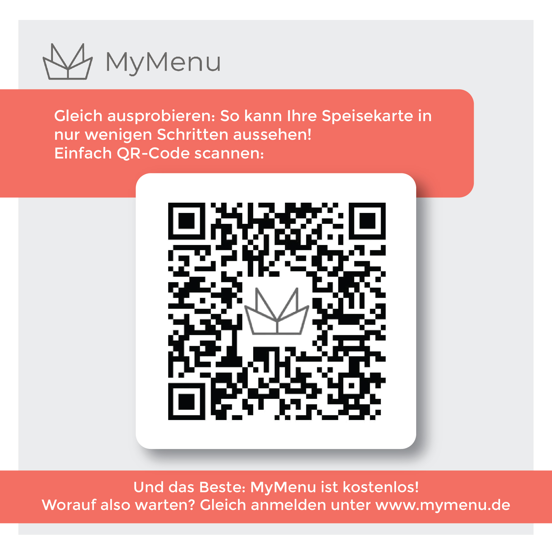 MyMenu - Ihre digitale Speisekarte