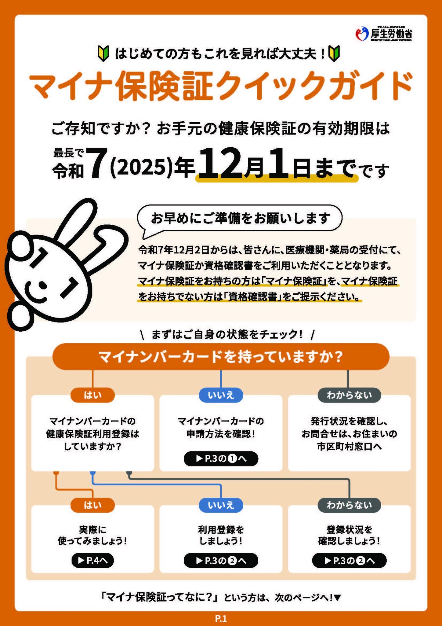 マイナ保険証か資格確認書をご利用ください】 皆さまの健康保険証は 