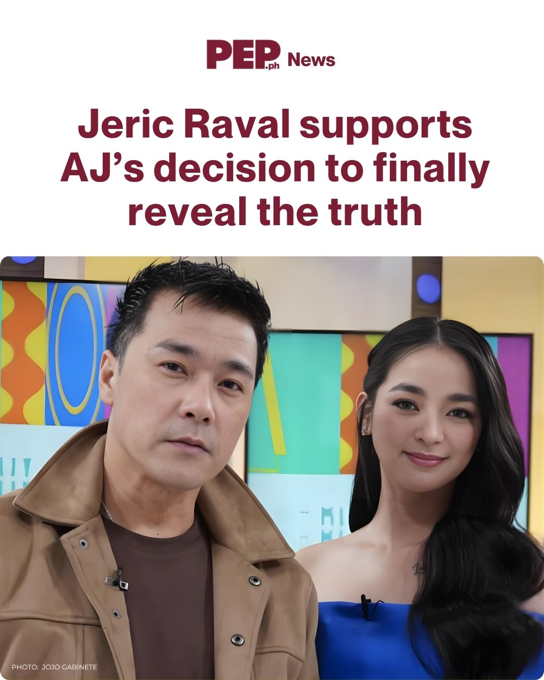 pep.ph - Jeric Raval tells daughter AJ Raval: 