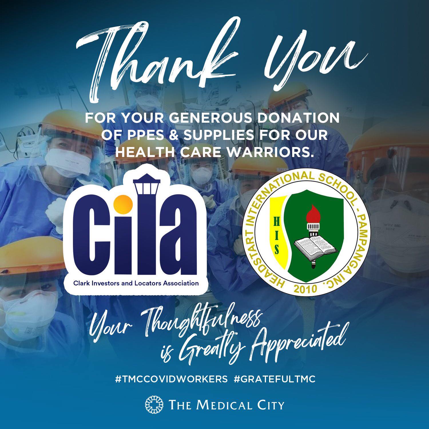 Our sincerest thanks to Clark... - The Medical City Clark