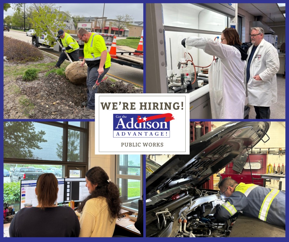 Village - NOW HIRING! The Village of Addison is seeking a full-time ...