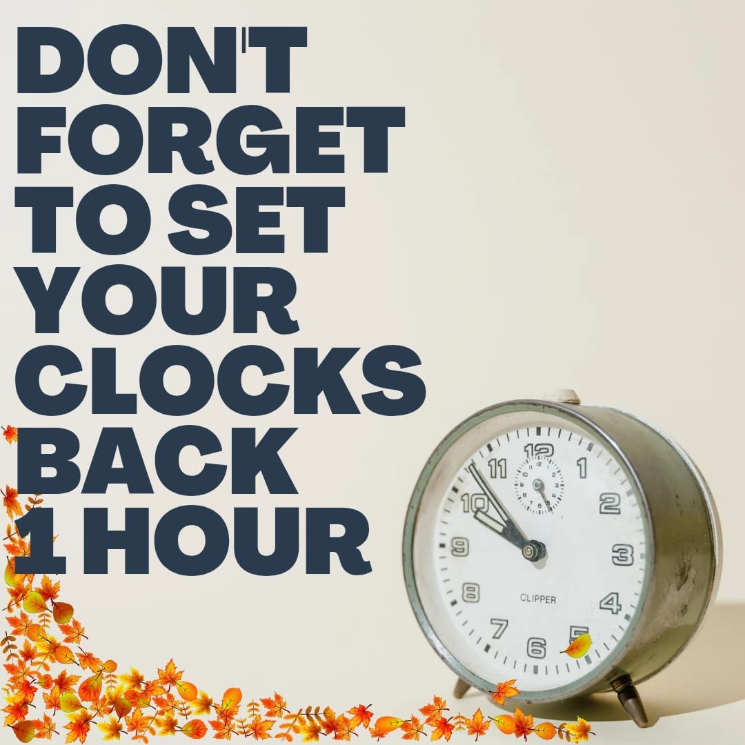 Saint - 🕰️ Don’t Forget to Fall Back! 🍂 Daylight Saving Time ends ...