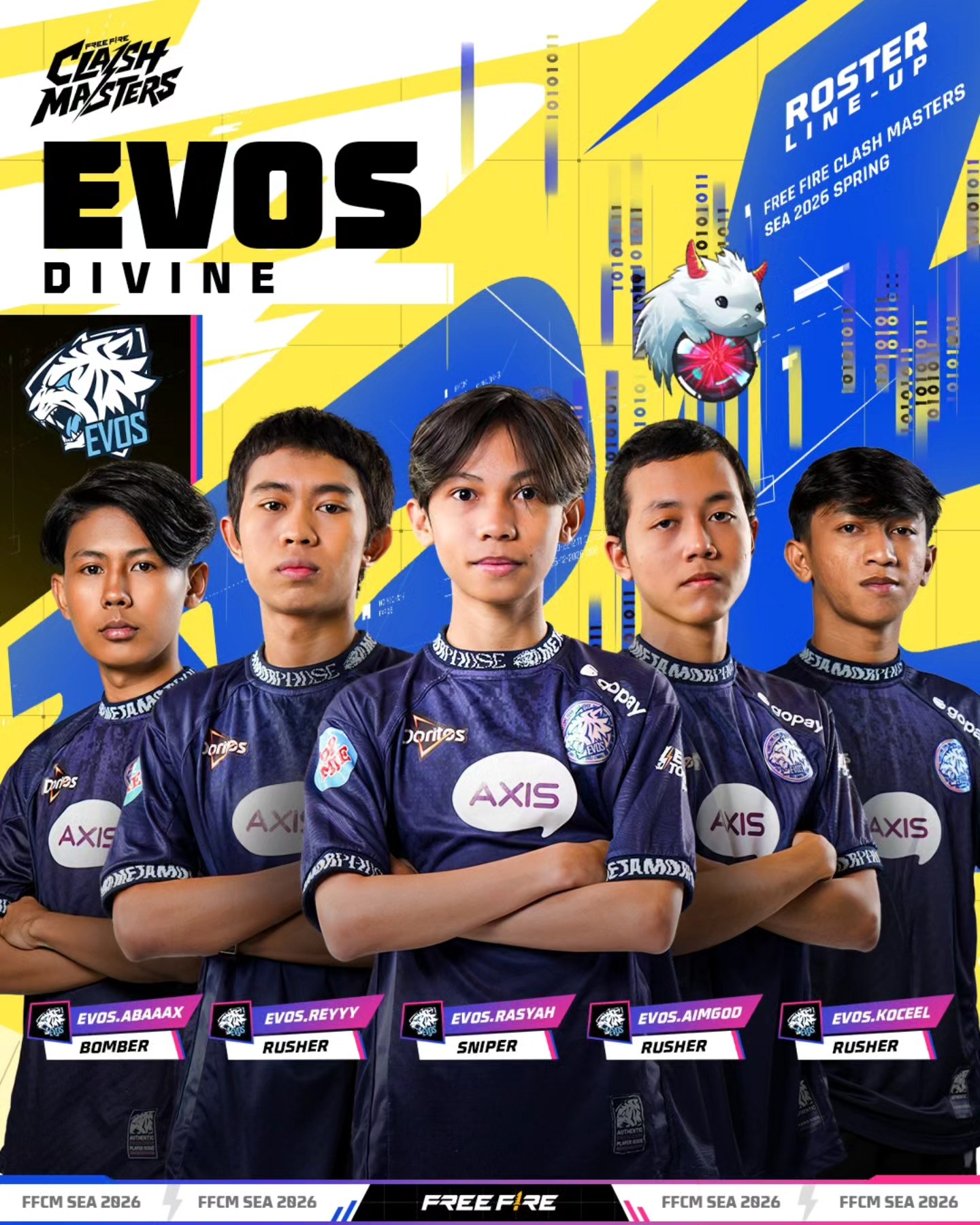 Official Roster Line Up 🫡 Free Fire... - Free Fire Esports ID | Facebook