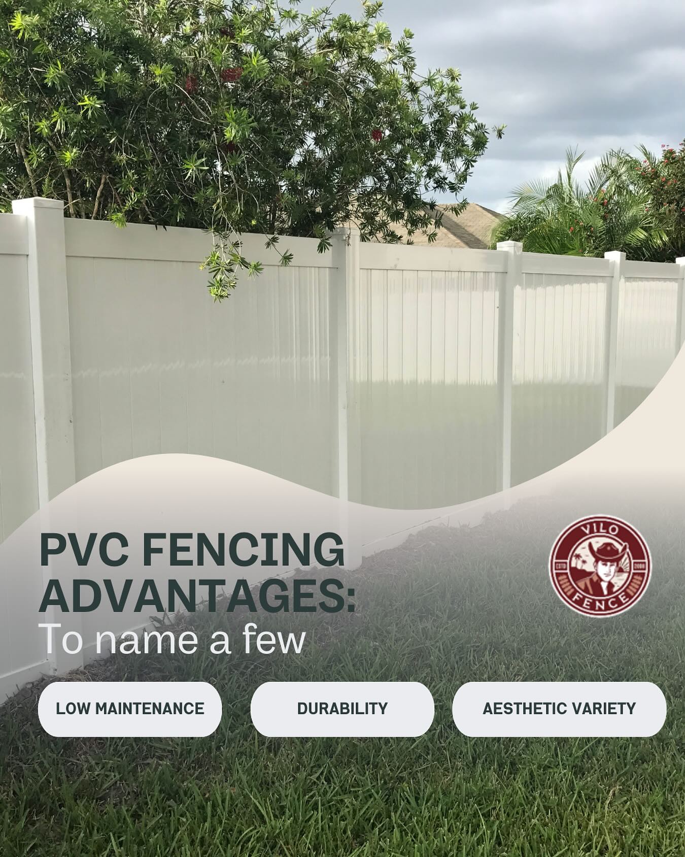 Vilo Fence - • PVC fences have several advantages that... | Facebook
