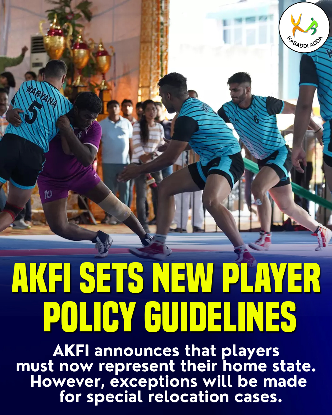 Kabaddi Adda - New AKFI Player Rule Drops! 🚨🏆 AKFI rolls... | Facebook