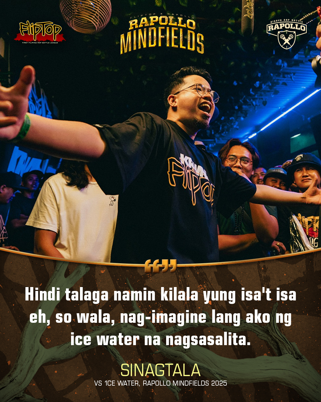 FlipTop - Sinagtala vs 1ce Water! Full battle link sa comments! | Facebook
