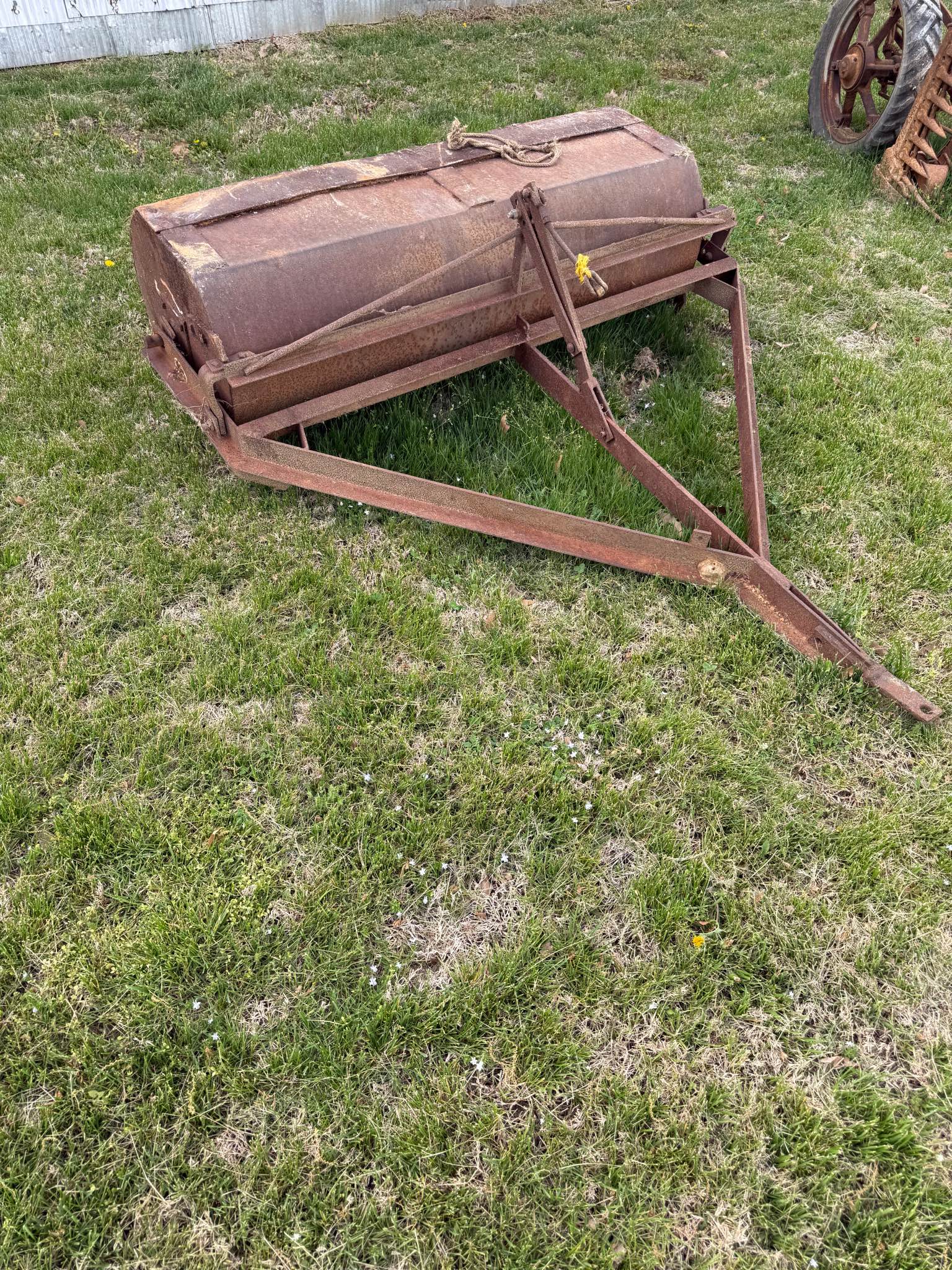 “Vintage pull-type land leveler / road grader / drag scraper – tractor ...