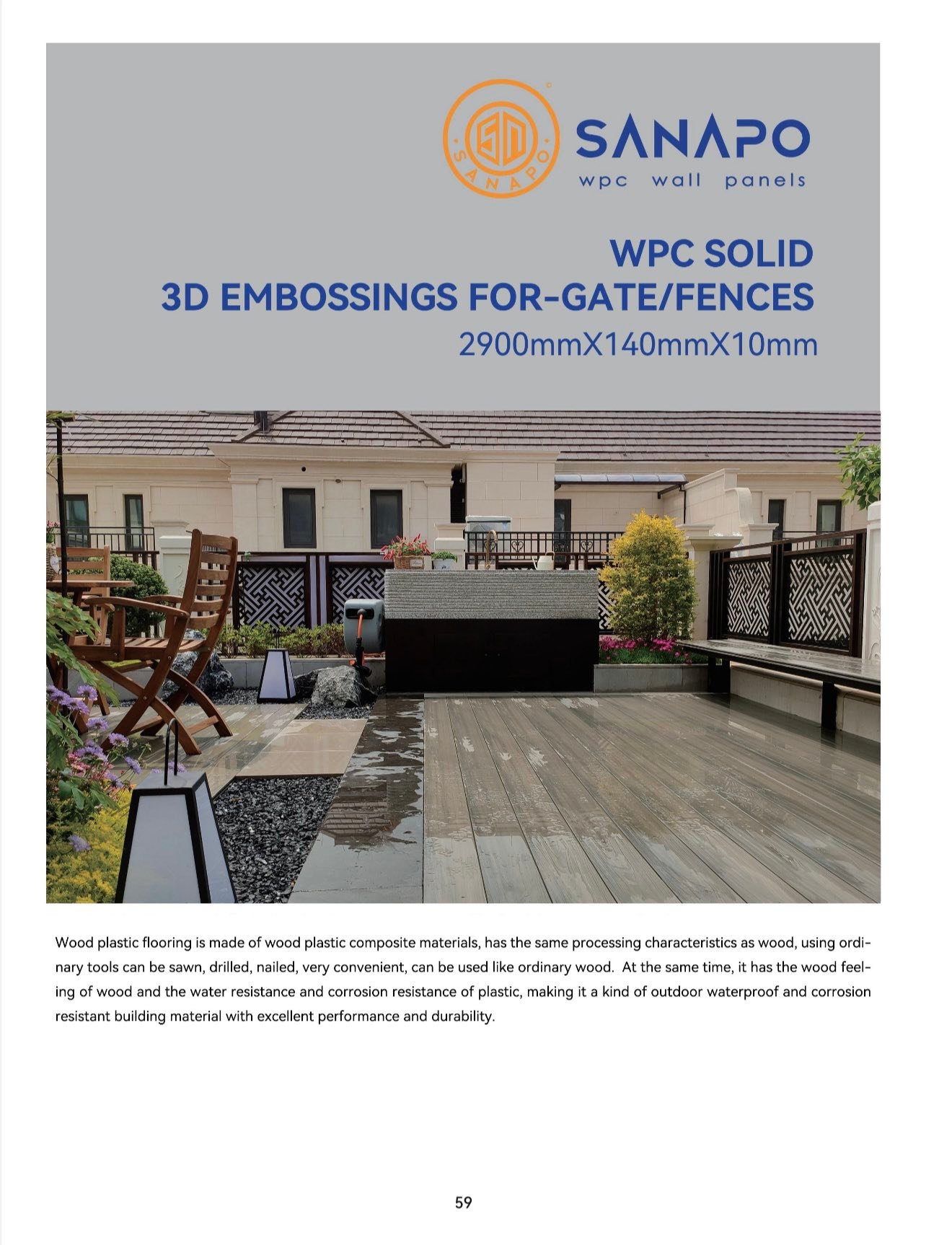 Sanapo WPC panel Distributor | Amadeo