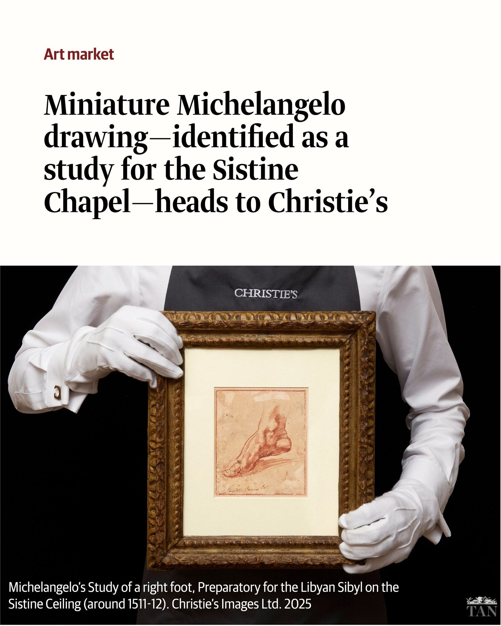 The Art - A newly attributed drawing by Michelangelo—identified as a ...