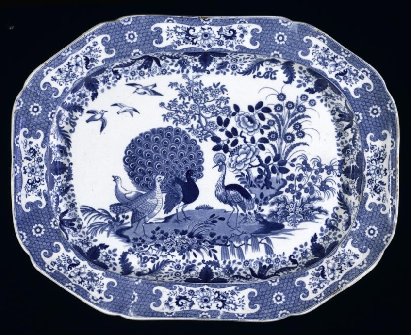 Transferware - Seen is a 20.5 inch platter from the Ornithological ...