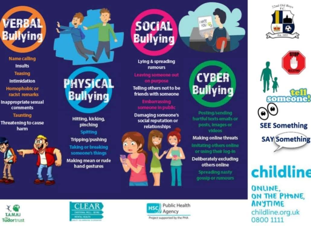National Anti-Bullying Week... - 22nd Old Boys & Ladies FC | Facebook
